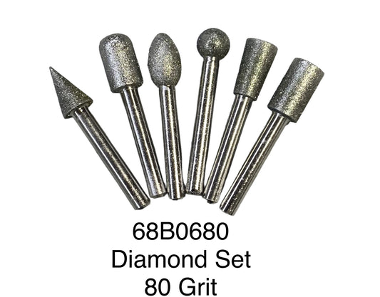 1/4 Diamond Burr Set (80grit)