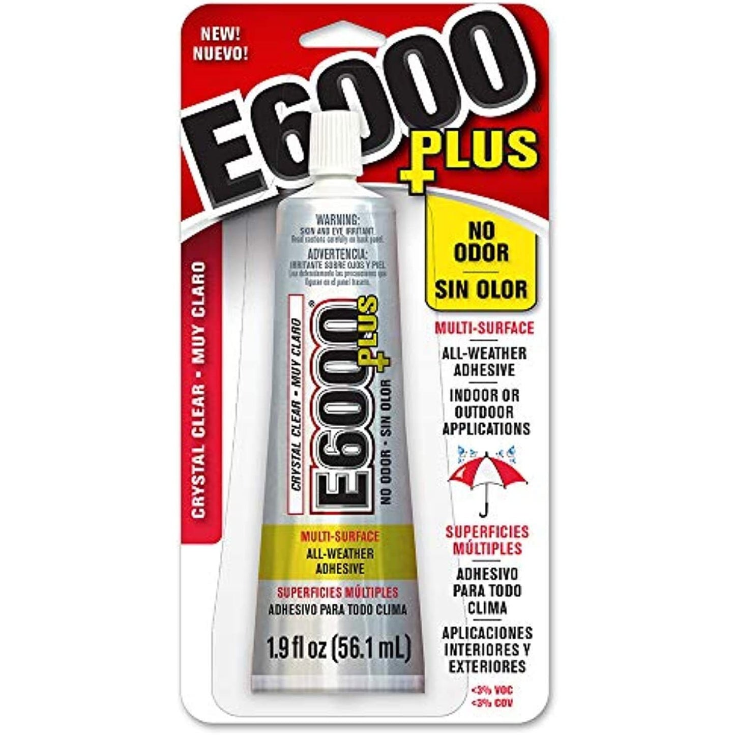 E6000 Plus Tiada Pelekat Berbau 1.9oz