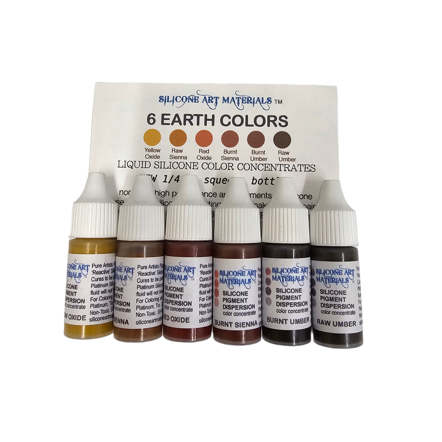 Silicone Dispersion Earthtone 7ml 6pc Set