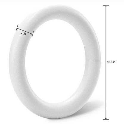 Formas de bolas de espuma EPS con cuentas blancas