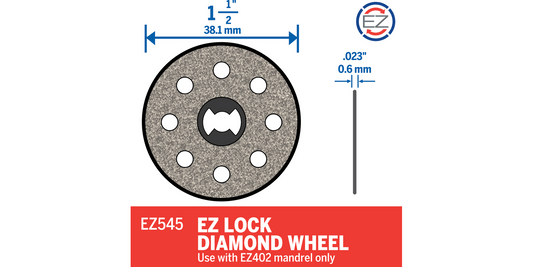 EZ Lock™ 1-1/2" Diamond Wheel #EZ545
