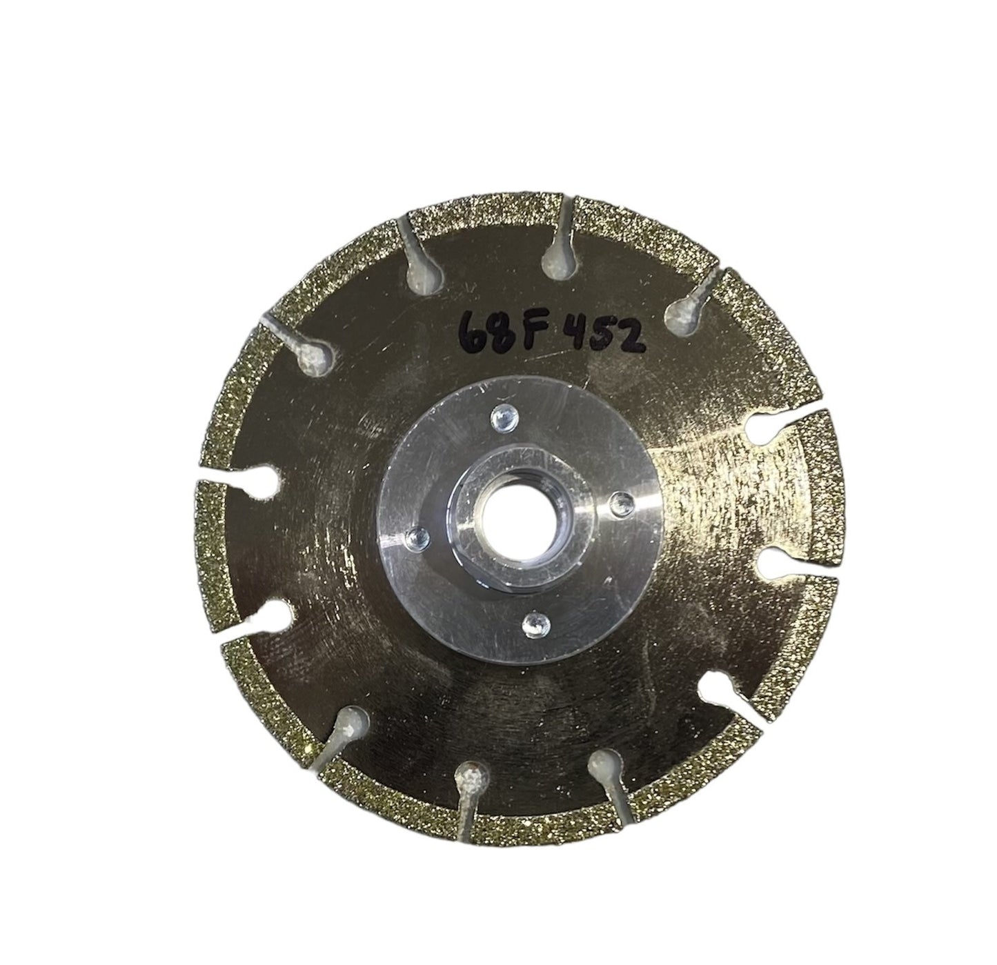 4.5in Premium Electroplated Diamond Blade w/ Flush Cut Adaptor