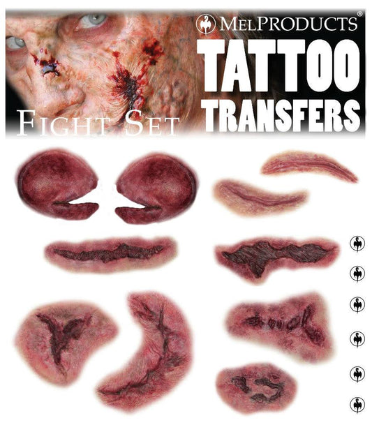 Tattoo Transfers Fight Set