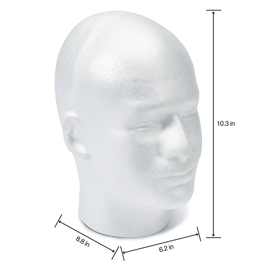 White Bead EPS Foam Heads