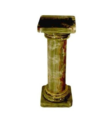 Green Onyx Column Pedestal 26"