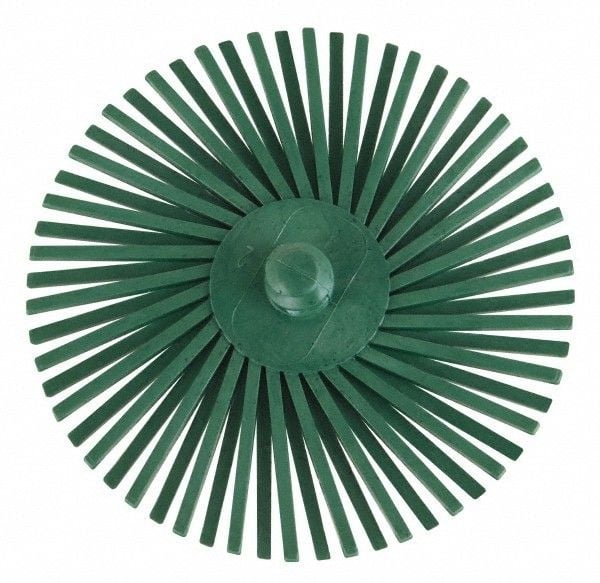 Scotch-Brite™ Roloc™ Radial Bristle Disc 3'' Green 50Grit (5 Pack)