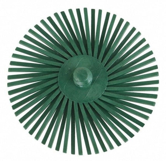 Disco de cerdas radiales Scotch-Brite™ Roloc™ de 3'', verde, grano 50 (paquete de 5)