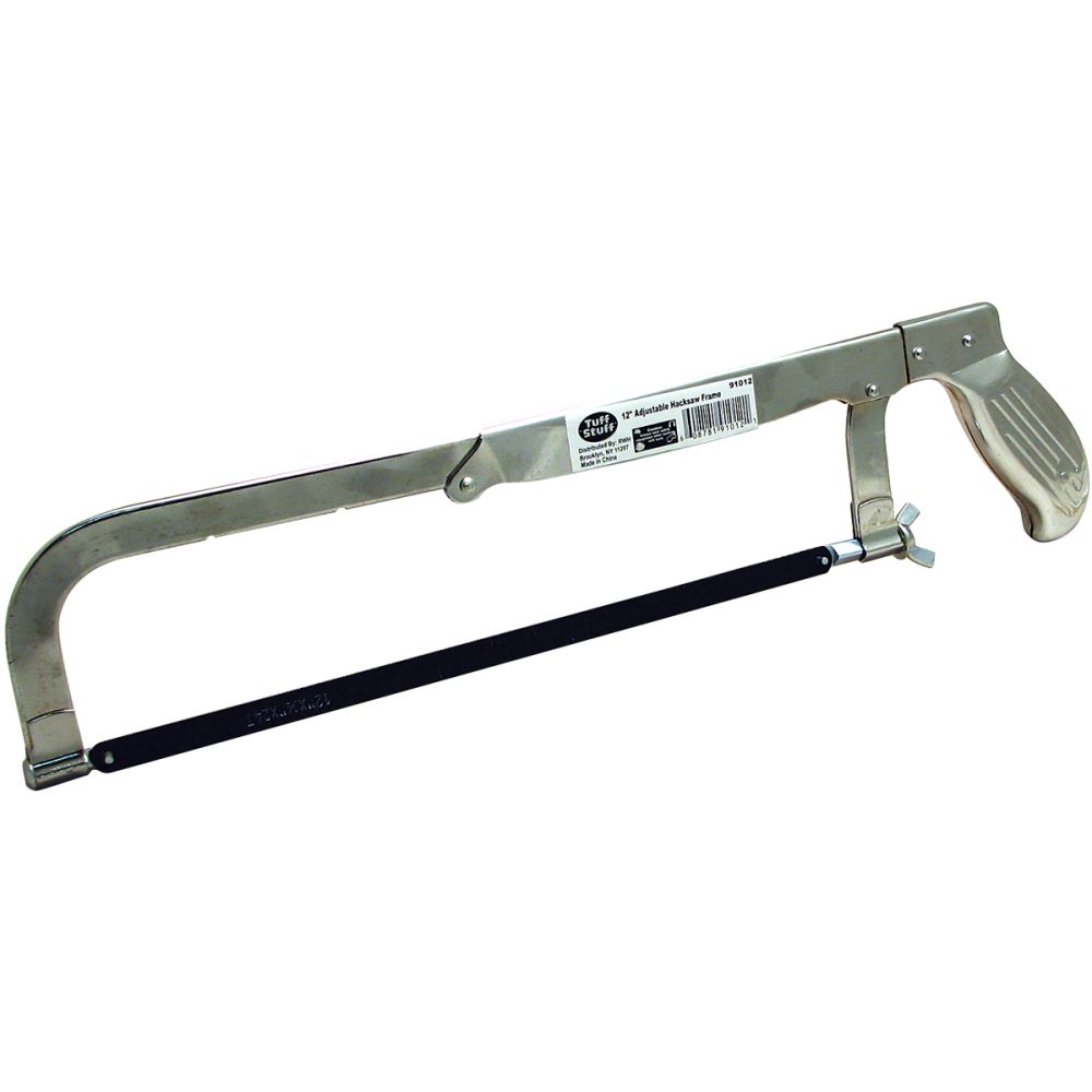 Chrome Frame Adjustable Hacksaw With Blade