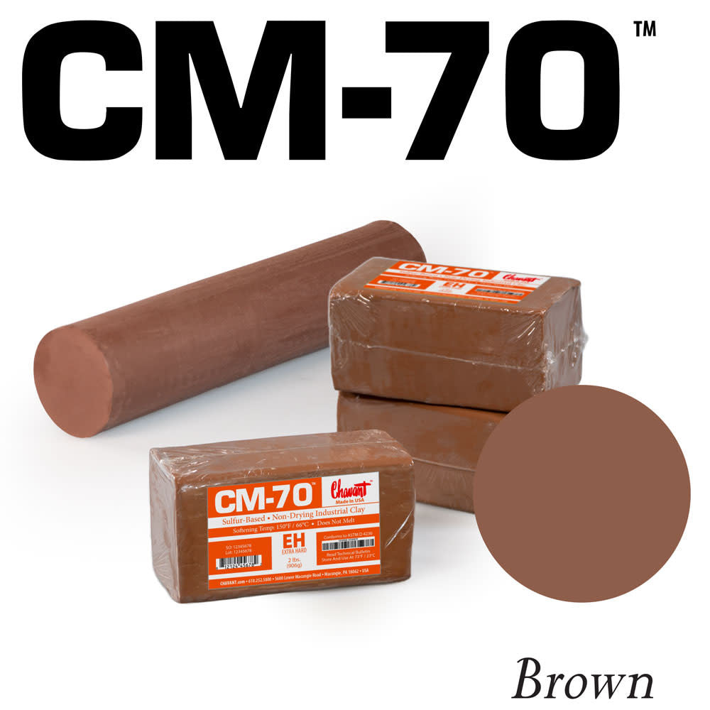 Chavant CM-70 Brown 2lb - The Compleat Sculptor – The Compleat Sculptor ...