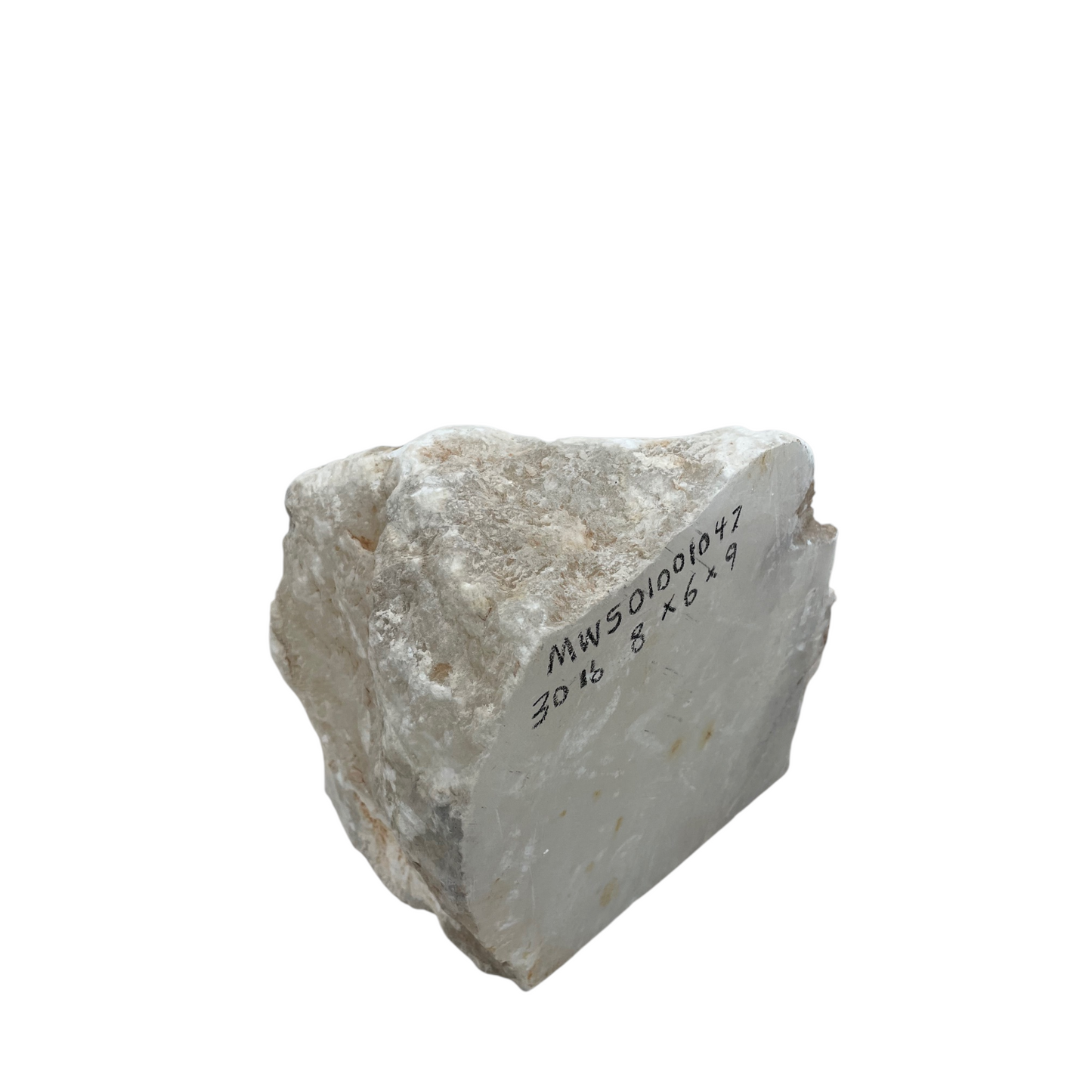 30lb Mario's White Translucent Alabaster 8x6x9 MWS01001047