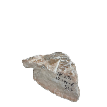 51lb Translucent Peach Alabaster 15x14x6 APT1051
