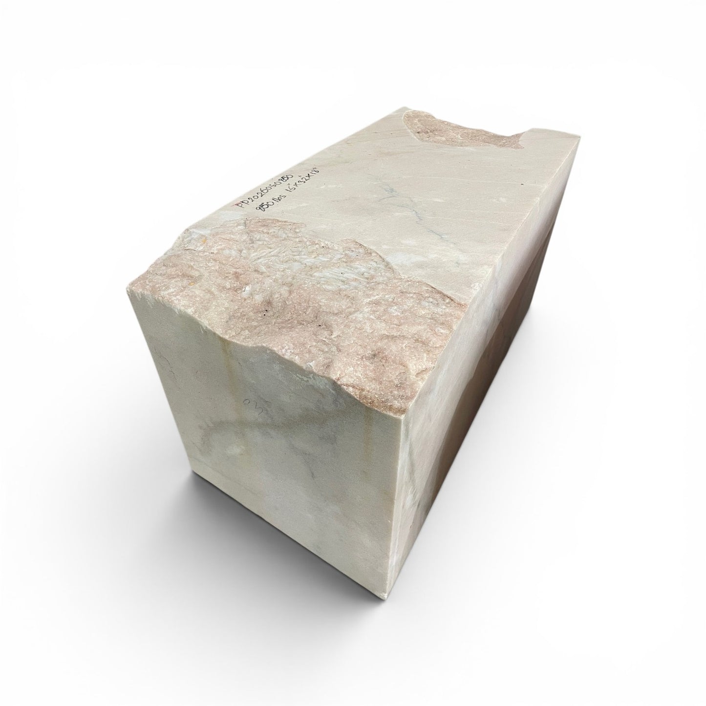 Portuguese Pink Marble 16x32x18 850lb