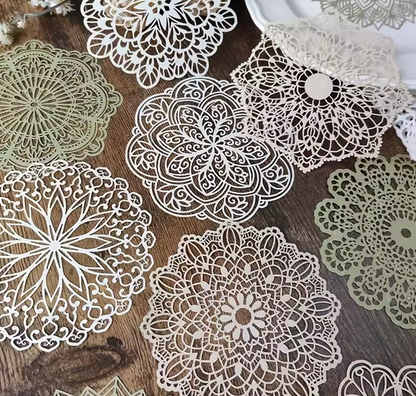 10 pcs Lace Stencil Craft Paper