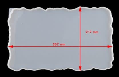 Conjunto Rectángulo Irregular Molde de Silicona Grande