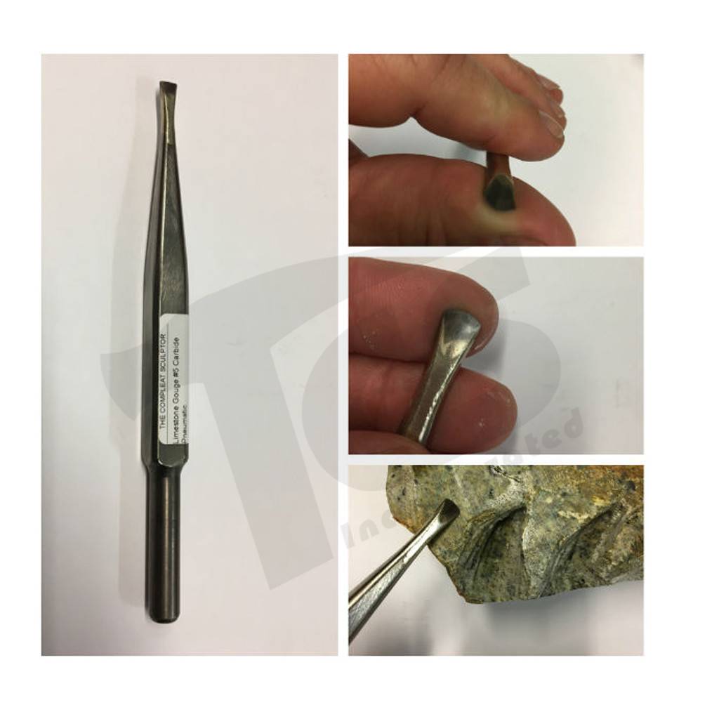 Limestone Gouge #5 Carbide Pneumatic - The Compleat Sculptor – The ...