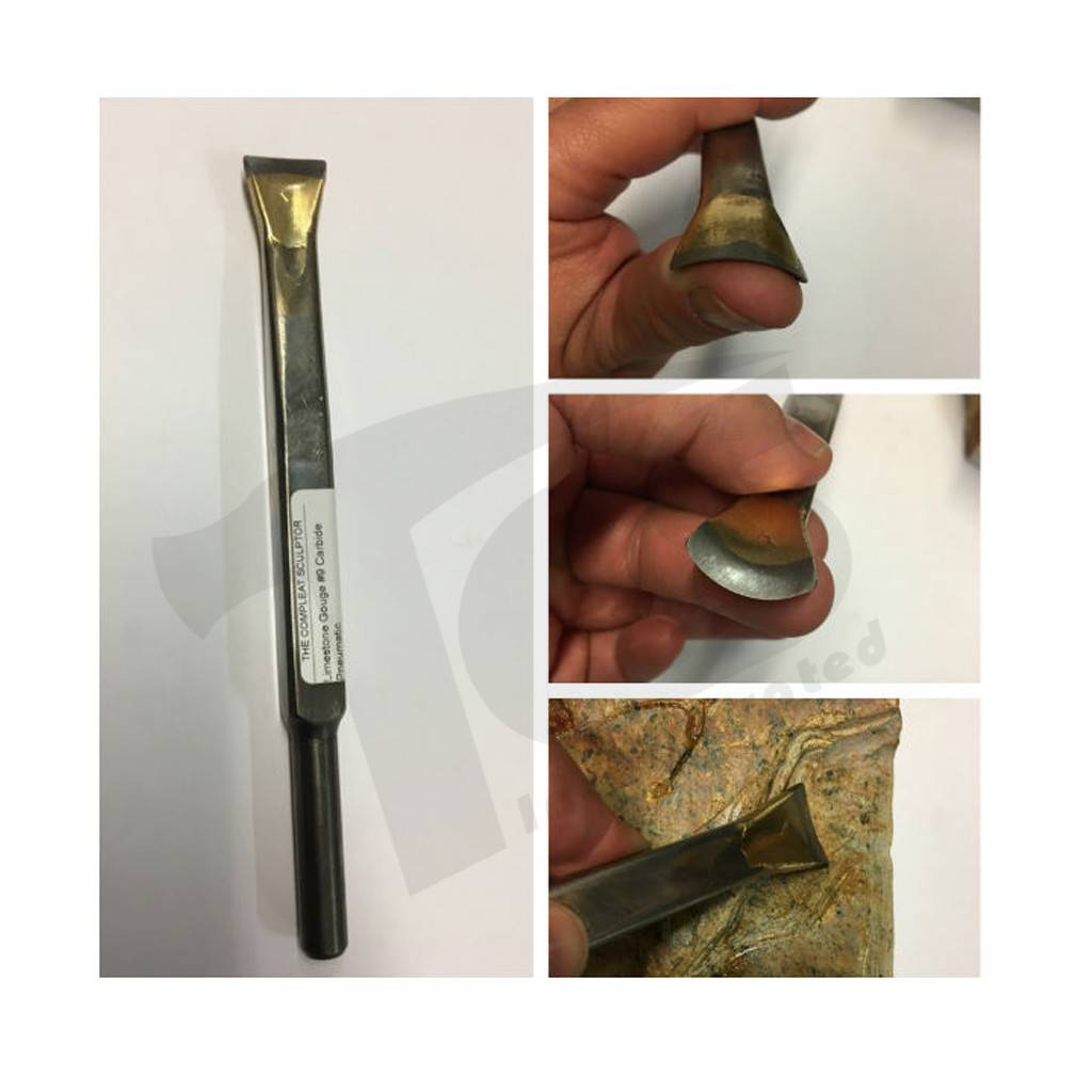 Limestone Gouge #9 Carbide Pneumatic - The Compleat Sculptor – The ...