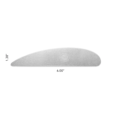 Mudtool Long Scraper Stainless Ribs