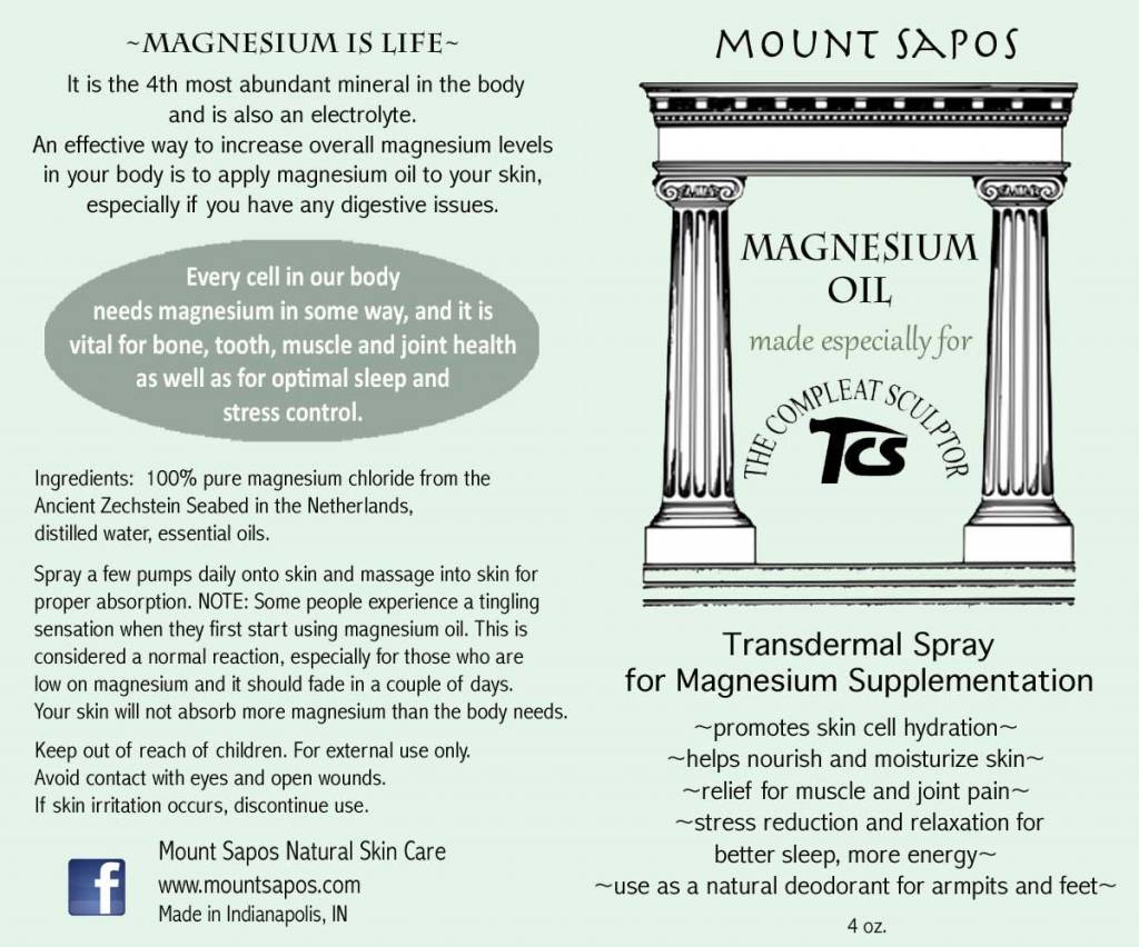 Magnesium Oil Rub 4 oz.