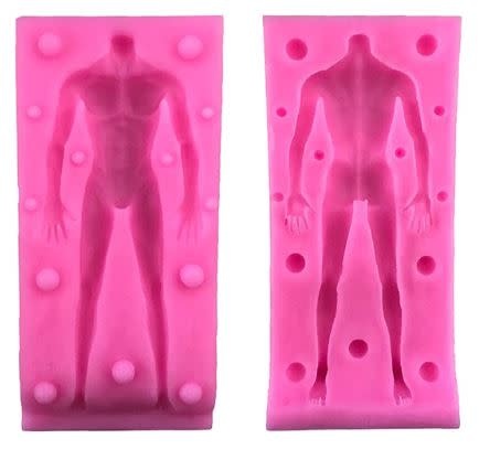 Molde de Silicona Figura Masculina (2 partes)