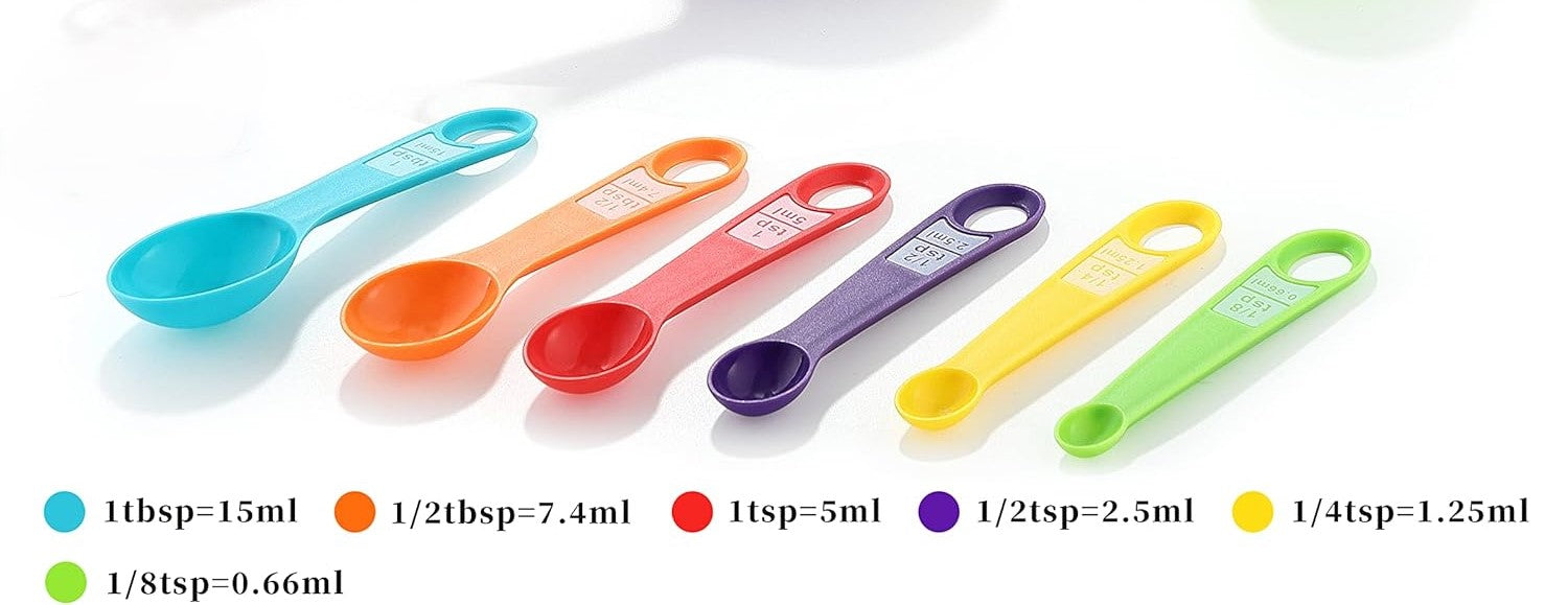 Spoon Size Sample Measuring Spoon Set of 6 – The Compleat Sculptor, Inc