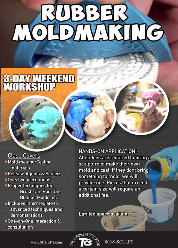 250207 Mold-Making Hands-On Intensive Workshop February 7-9, 2025