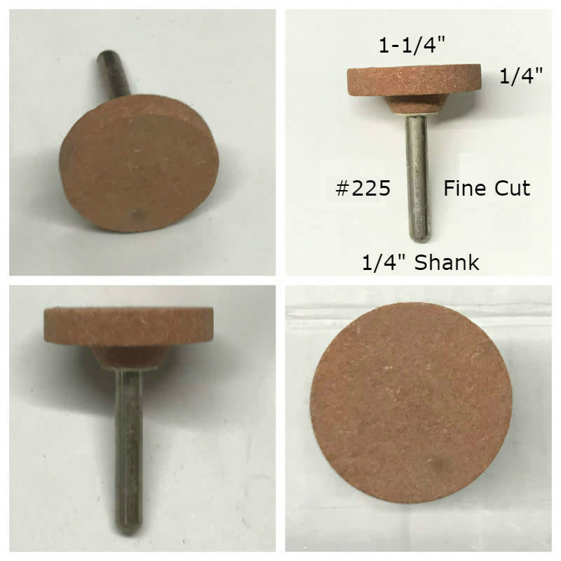 #225 Piedra montada en óxido de aluminio AN #225 1-1/4x1/4 (vástago de 1/4)