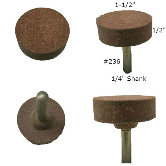 #236 Aluminum Oxide Mounted Stone AO #236 1-1/2x1/2 (1/4 shank)