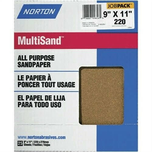 Multisand Aluminum Oxide 220A 9"x11" 25pk