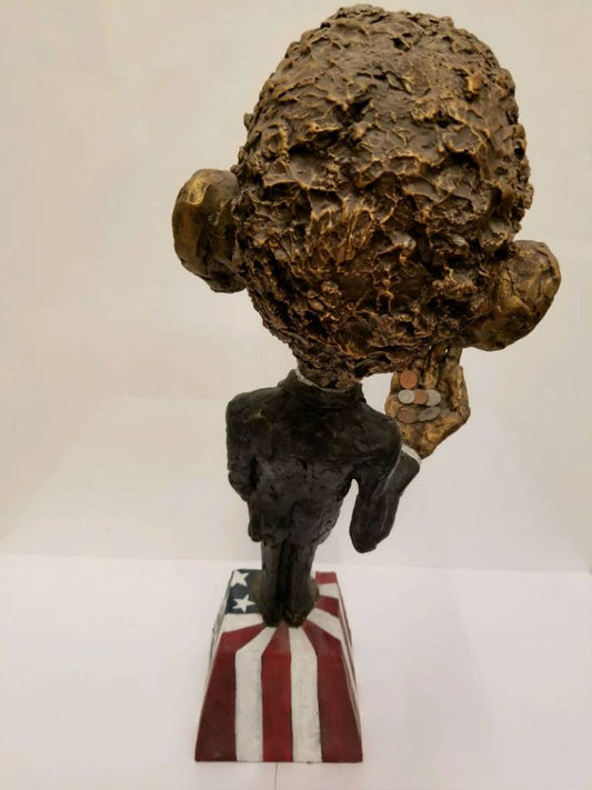 Escultura de Obama "Cambio de repuesto"