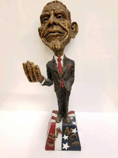 Obama Sculpture "Spare Change"