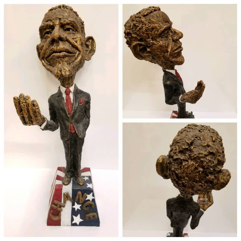 Obama Sculpture "Spare Change"
