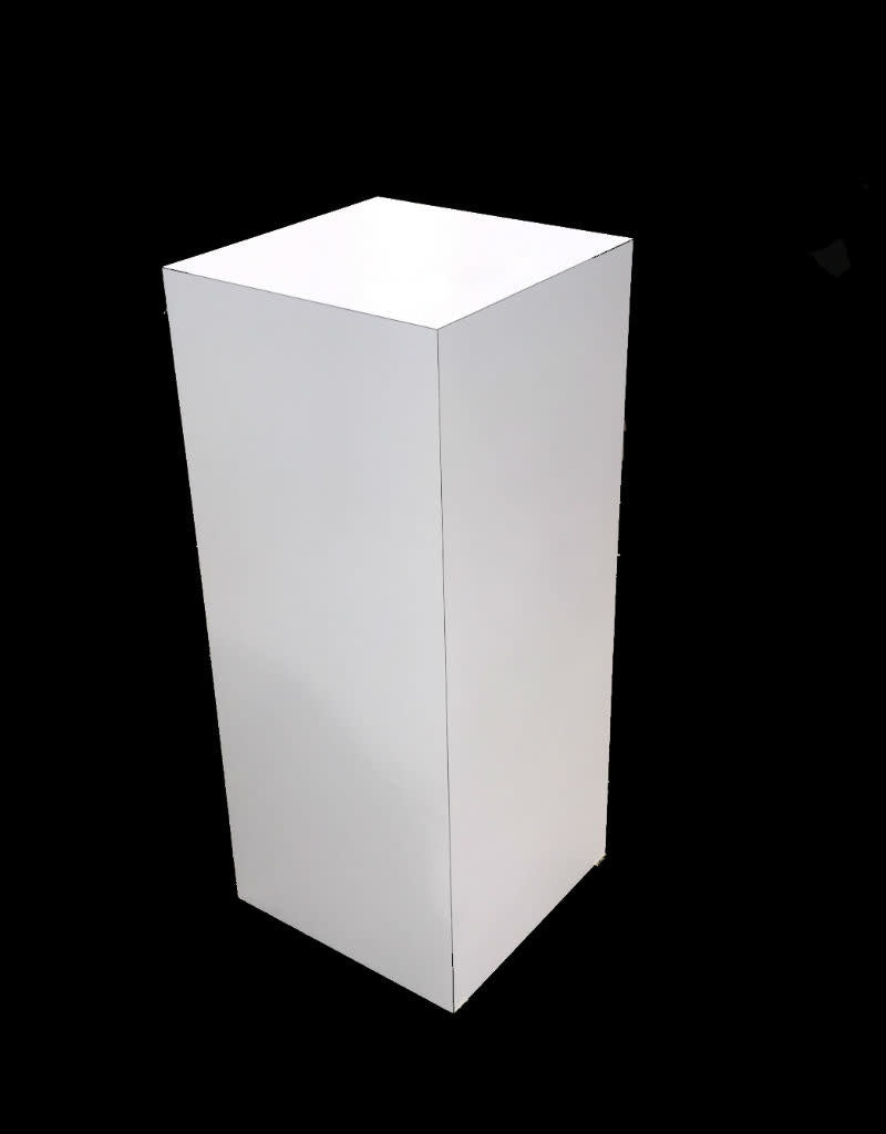 Pedestal Formica 15x15x36 Blanco Brillo