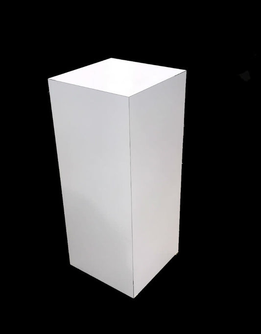Pedestal Formica 24x24x36 Blanco Brillo