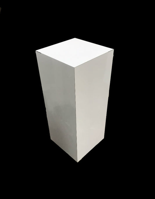 Pedestal Formica 15x15x36 Blanco Mate