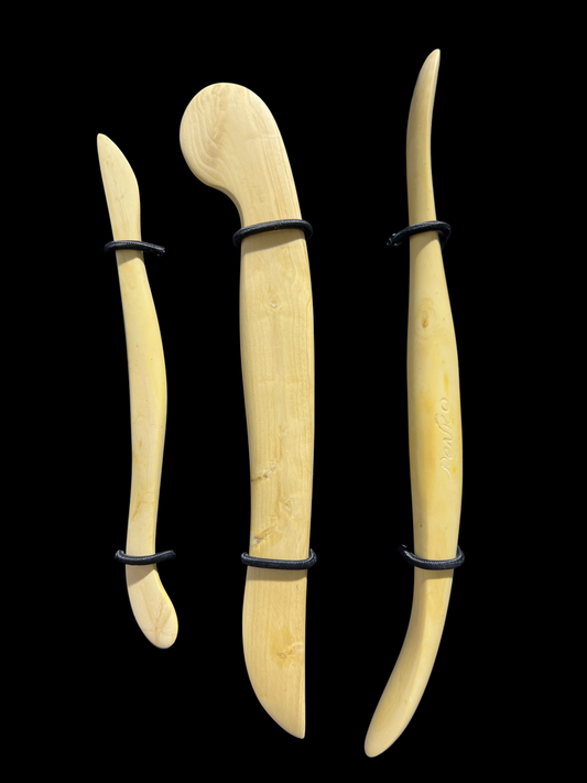 OOAK Handmade Boxwood Tools Set of 3 #6