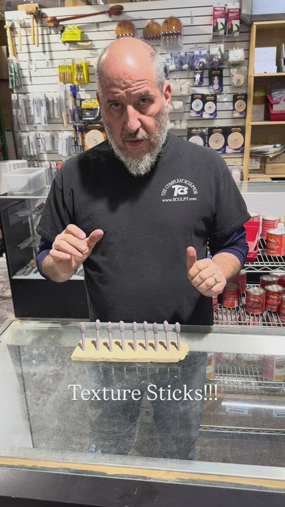 Medium Skin & Creature Texture Stick Tool Set of 9