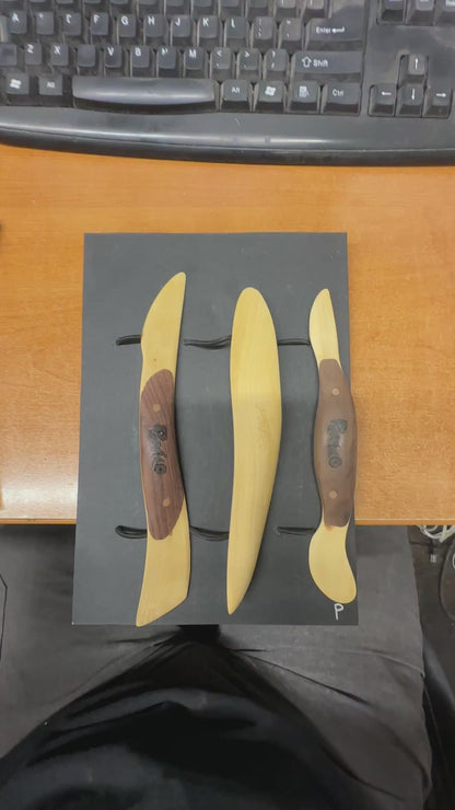 OOAK Handmade Boxwood Tools Set of 3 #P