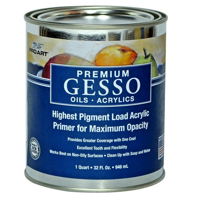 Gesso acrílico blanco premium 32 oz