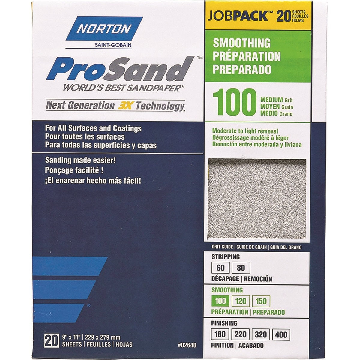 Pro Sand Aluminum Oxide Sandpaper Sheets