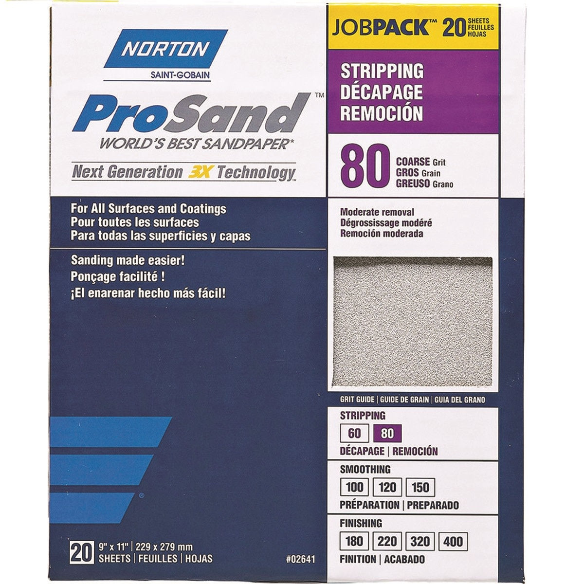 Pro Sand Aluminum Oxide Sandpaper Sheets