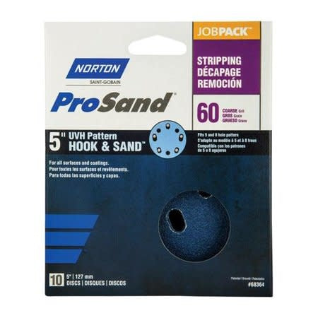 Pro Sand Hook and Sand 60 grit 5"x 5 and 8 10 pack