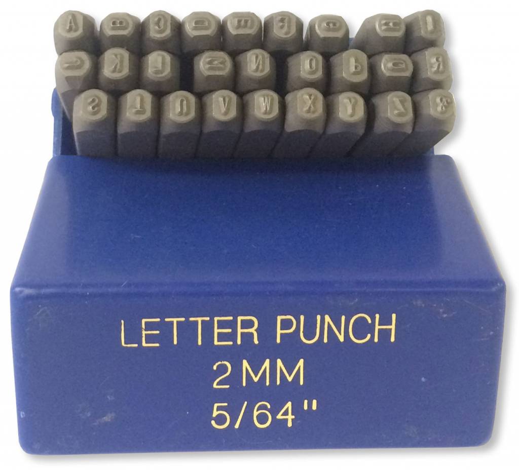 2mm (5/64") Letter Punch Set