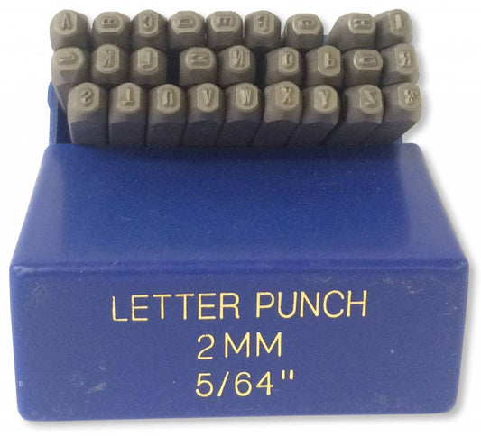 Juego de perforadoras de letras de 2 mm (5/64")