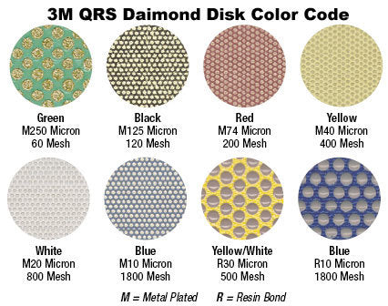 Disco de tela QRS de diamante flexible 3M™ 6002J