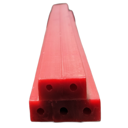 Wax Sprues Red Square Cored