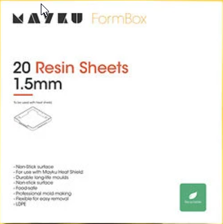 Resin Sheets 20 pack Thermoplastic