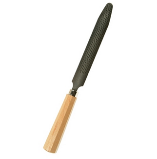 Bellota 4101-10 Half Round Cabinet Rasp - Bimaterial Handle, Forged Steel, For Wood Shaping & Smoothing