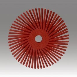 Disco de cerdas radiales Scotch-Brite™ de 9/16'', rojo, grano 220 (paquete de 48)