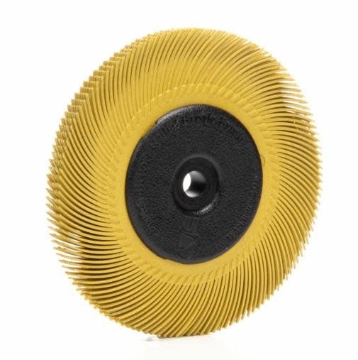 Scotch-Brite™ Radial Bristle Disc 6'' untuk Pengisar Bangku Grit TC-80 Kuning