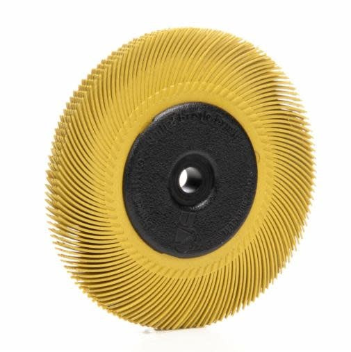 Scotch-Brite™ Radial Bristle Disc 6'' for the Bench Grinder Yellow TC-80 Grit